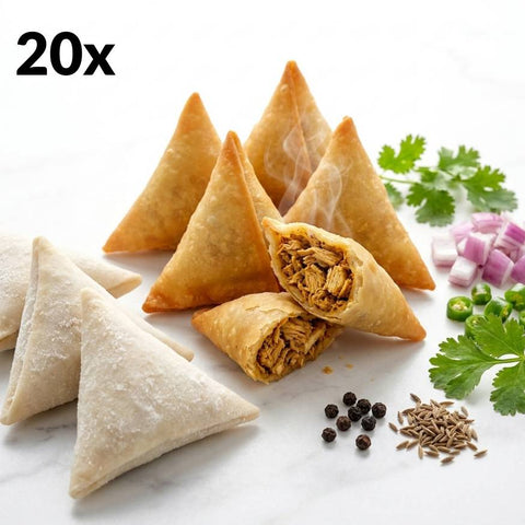 Hand-Wrapped Chicken Samosas (Pack of 20)